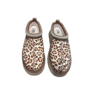 UGG Tazz Plains Leopard Print Slippers size  8ugg Jasmine New